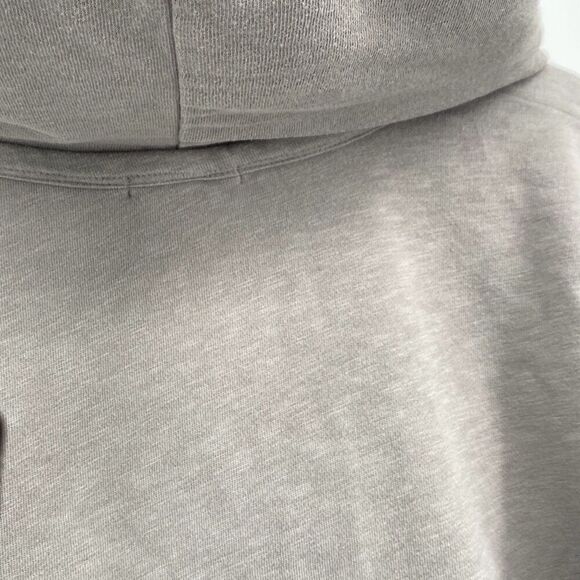 James Perse Women's French Terry‎ Long Sleeve Drawstring Hoodie Taupe Large - Picture 10 of 14